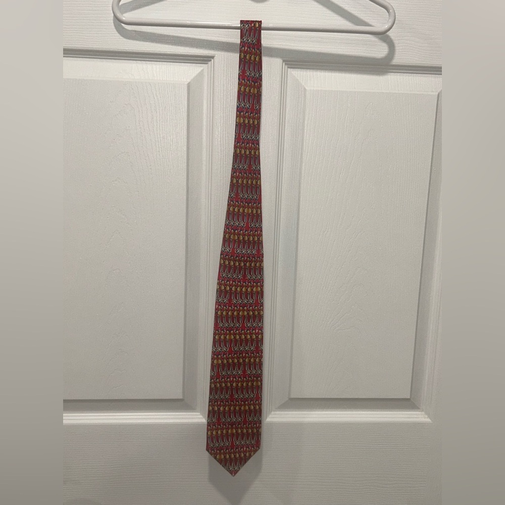 Ermenegildo Zegna Soldiers 100% Silk Necktie/Tie Made in ITALY - Picture 5 of 6